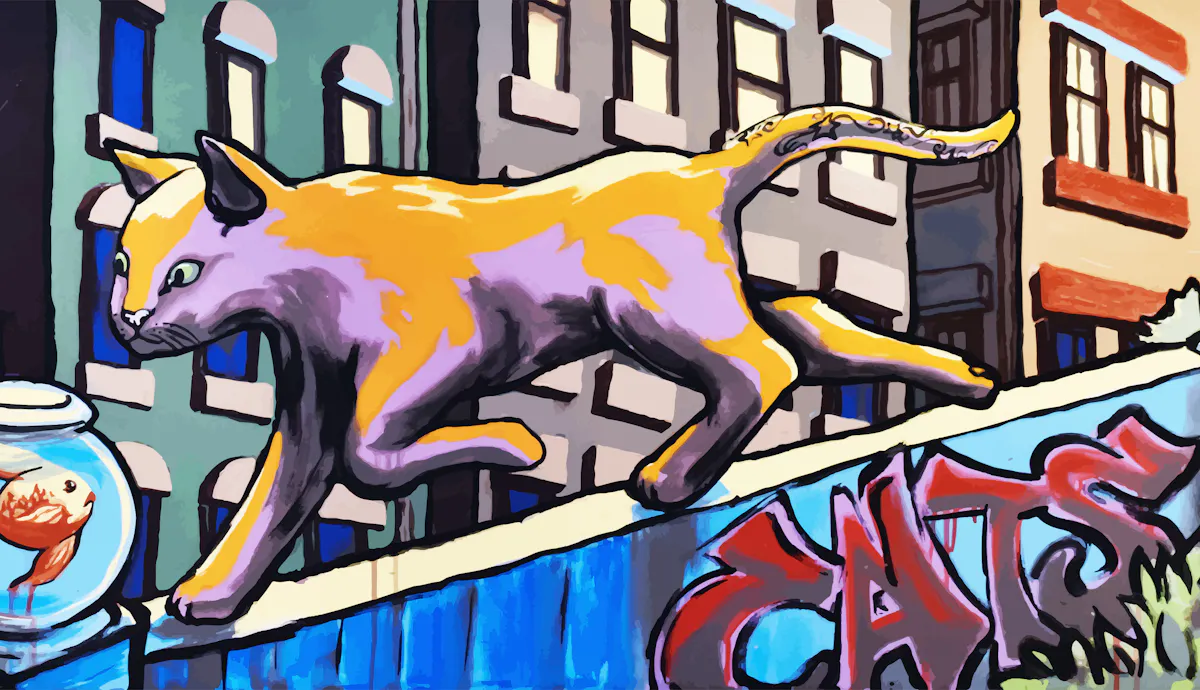 graffiti on a wall